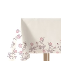 Tafelkleed van 1,45 x 1,45 m van Daisy stof