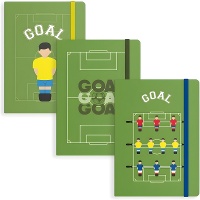 Voetbalnotitieboekje van 14,5 x 10,5 x 1,5 cm