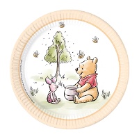 Winnie the Pooh-borden 'Natuur' 23 cm - 8 stuks