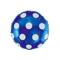 Ronde ballon met stippen van 46 cm - Globos Nordic - 1 stuk