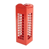 Parapluhouder van 49 cm in de stijl van een rode telefooncel