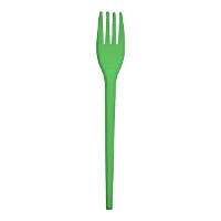 Plastic vorken van 17 cm in kleuren - 12 stuks