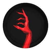 Vampirische handborden van 23 cm - 6 stuks