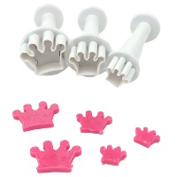 Mini kroon uitstekers met ejector - Dekofee - 3 stuks