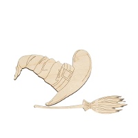 Chipboard van Heksenhoed en Bezem - Artis decor - 2 stuks