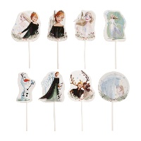 Taarttoppers van Frozen-papier - Dekora - 16 stuks