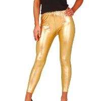 Metallic gekleurde leggings - 1 eenheid