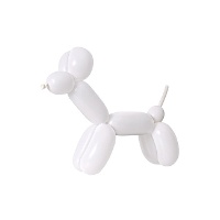 Witte mode ballonnen van latex, 2,5 x 160 cm - Sempertex - 100 stuks