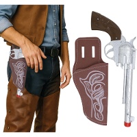 Holster met 30 cm cowboypistool