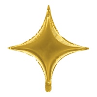 Metalen 4-puntige sterrenbol 45 cm