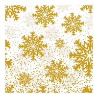 Doos voor snoepjes of cupcakes met gouden vlokken van 17,5 x 17,5 x 8,5 cm