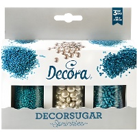 Sprinklesmix zilver en blauw - 85 g