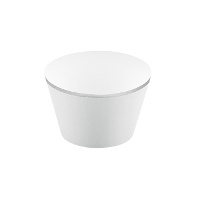 Cupcake wrappers met zilveren rand - 6 stuks