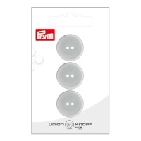 Grijze knopen van 2 cm met twee gaten - Prym - 3 stuks