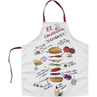 Kinderkeukenschort met hamburgerrecept