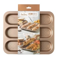 Goudroze baguettevorm 38 x 32 x 3 cm - Decora - 3 holtes