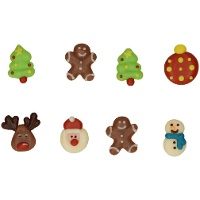 Assortiment kerstsnoepfiguren - FunCakes - 8 stuks