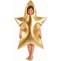 Kinderkostuum van een gouden ster