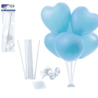 Witte balloncentrumpiece - 8 stuks