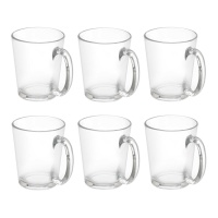 Koffiekopje van 250 ml met conische handgreep - 6 stuks