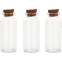 Glazen potje van 7 x 3 cm - 3 stuks