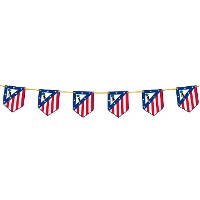 Vlaggenslinger Atlético de Madrid met wapenschilden - 12 stuks