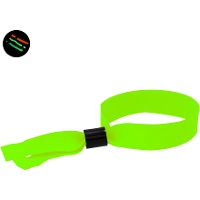 Fluorescerende stoffen armband van 1,5 cm - 50 stuks