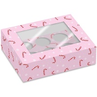 Doos voor 6 candy cane cupcakes - 2 stuks