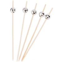 Brochettes van 12 cm met discoballen - 20 stuks