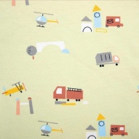 Katoen Jersey Stof Transport & Bouw - Katia
