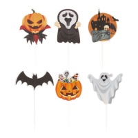 Assorti Halloween cupcake prikkers - Dekora - 30 stuks