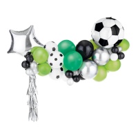 Voetbalballonnen Garland - PartyDeco - 53 stuks