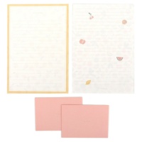 Vellen met zomerse fruitenveloppen - 6 stuks