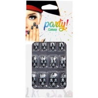 Nepnagels met piratenschedels - 10 stuks