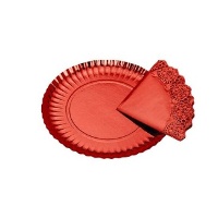 Dienblad van 30 cm met kanten rand - 1 stuk