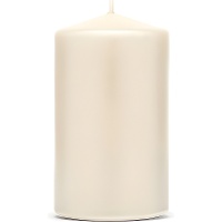 Gekleurde kaarsen 6,5 x 10 cm - 6 stuks