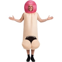 Penis kostuum met haar voor volwassenen