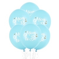Latex ballonnen Mom to be van 30 cm - PartyDeco - 6 stuks