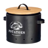 Aardappelbewaardoos met bamboe deksel - 1 stuk