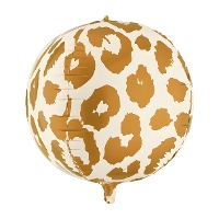 Orbz-ballon met luipaardprint 50 cm