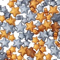 Sterrensprinkels in goud en zilver van 25 gr - PME