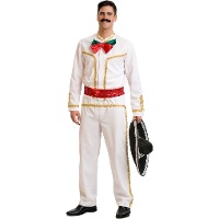Wit mariachikostuum voor mannen