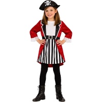 Piratenkostuum Engelse kaper voor meisjes