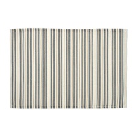 Placemat 45 x 30 cm - gestreept blauw en beige