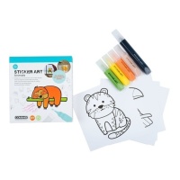 Sticker Kunst van Dieren
