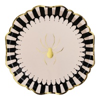 Borden met Gouden Spin van 23 cm - 6 stuks