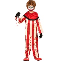 Bloederig clown kostuum voor kinderen