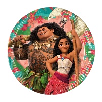 Vaiana-borden 20 cm - 8 stuks