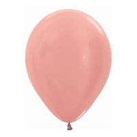 Roségouden latexballonnen 12,5 cm - Sempertex - 100 stuks