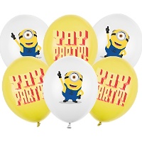 Set van 6 leuke Minions-latexballonnen - 30 cm
